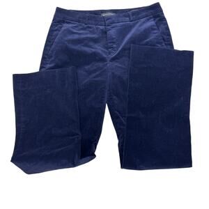 Banana Republic Womens size 8 Navy LOGAN Wide Leg Corduroy Pants